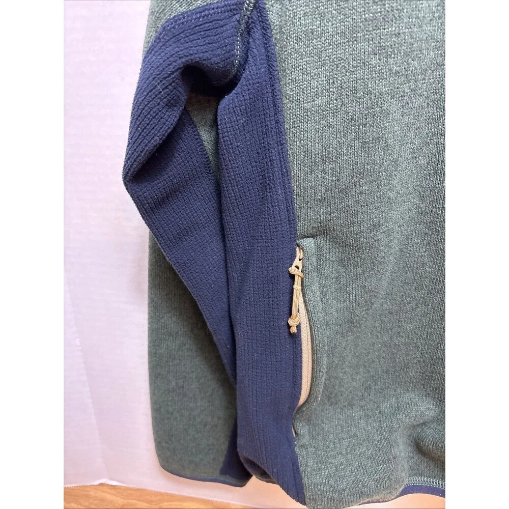 J Crew Mens Nordic Polartec Fleece 1/4 Zip Jacket Sweater Size Medium